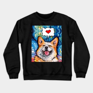 Smiling Corgi Love Crewneck Sweatshirt